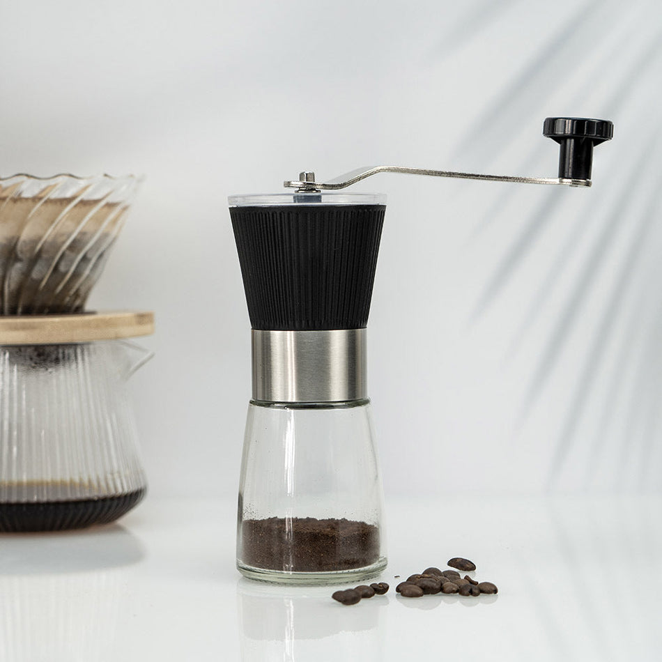 Classic Hand-Cranked Coffee Machine with Grinder