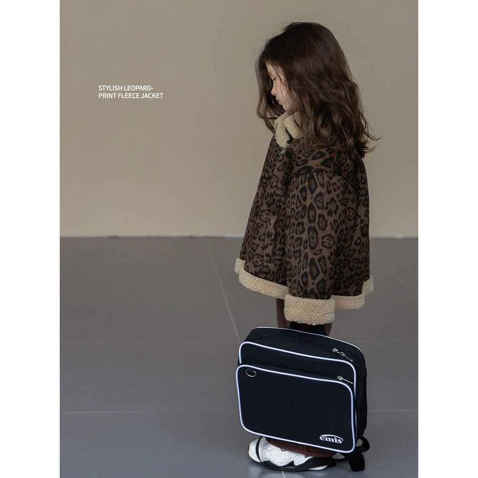 Girls’ Velvet Motorcycle Top – Autumn & Winter 2025