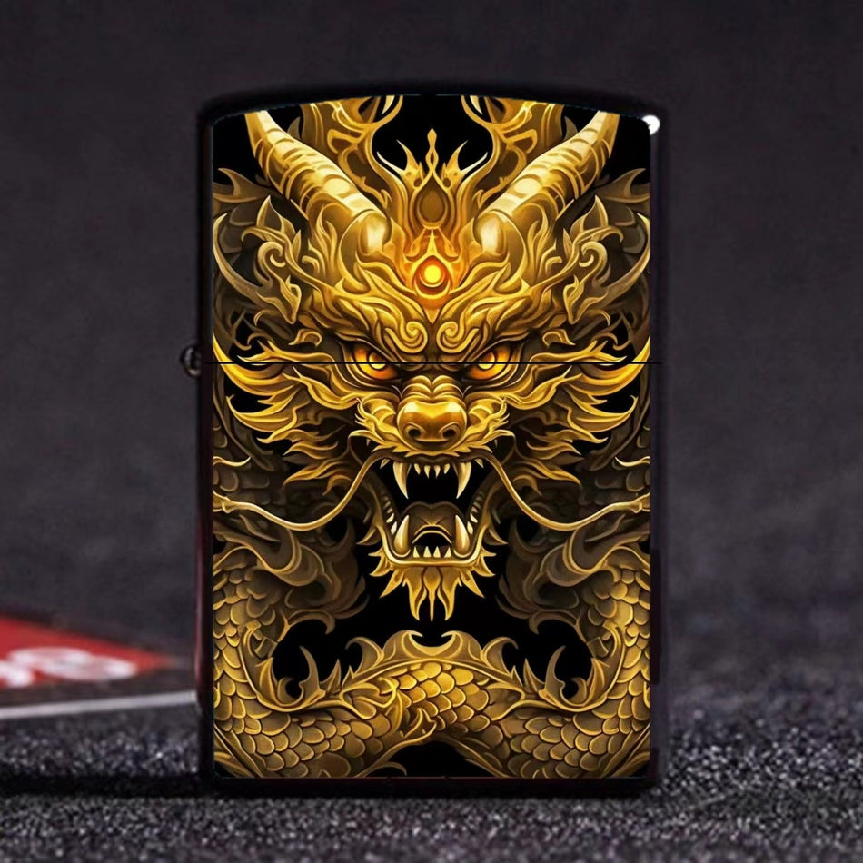 Chinese Dragon Metal Kerosene Lighter – Dragon Year Gift