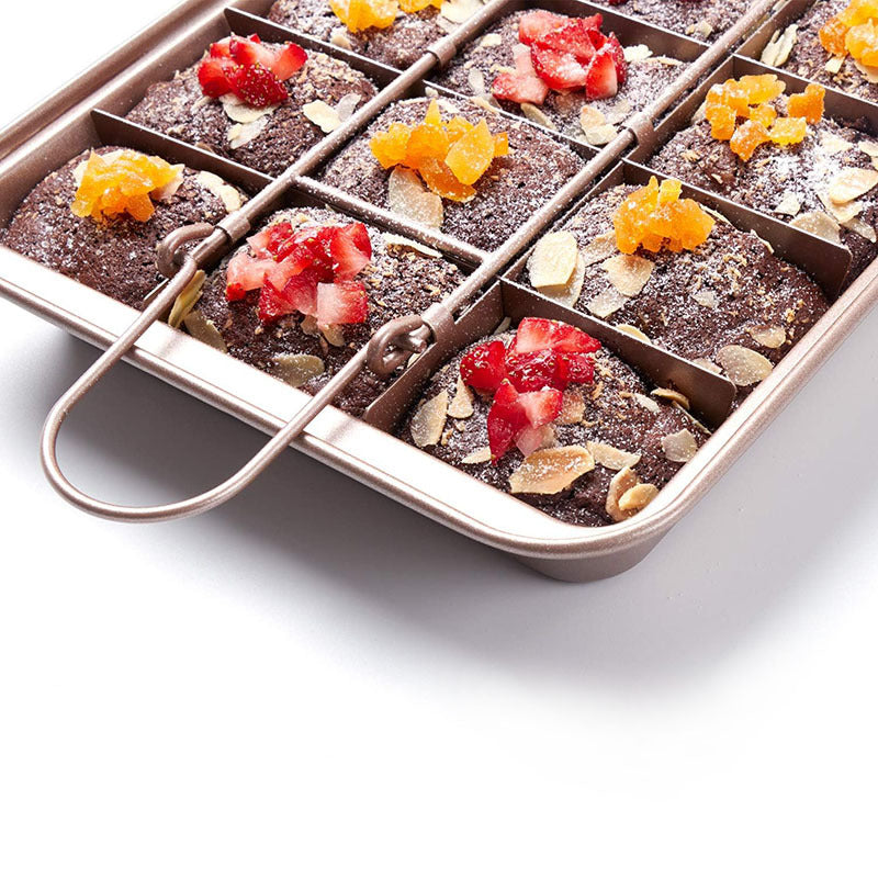 Non-Stick Brownie Baking Pan – Plaid Cake & Bread Mold