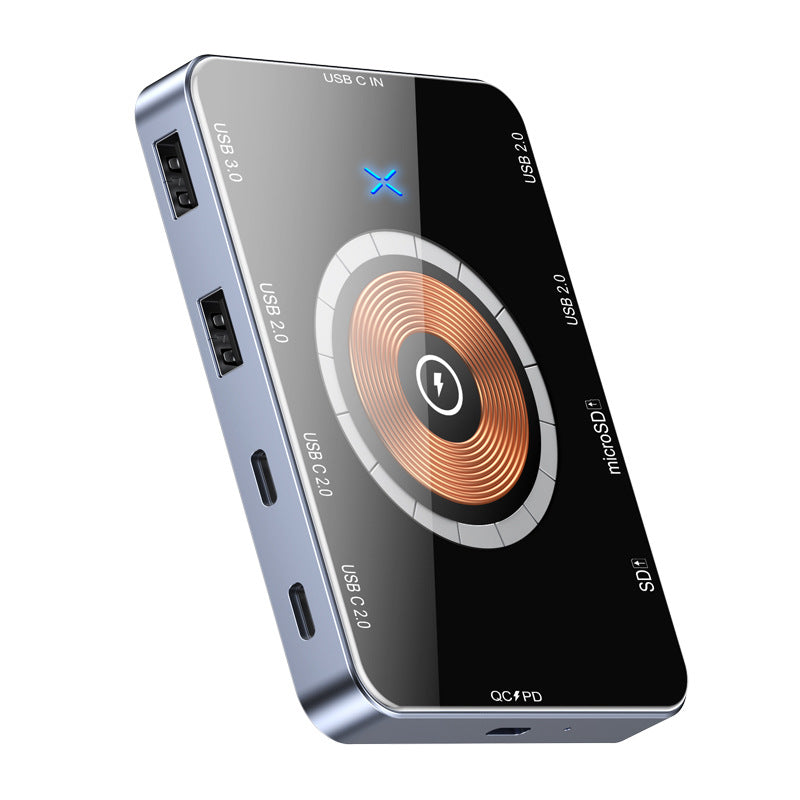 10-in-1 Type-C Docking Station with 15W Wireless Charging