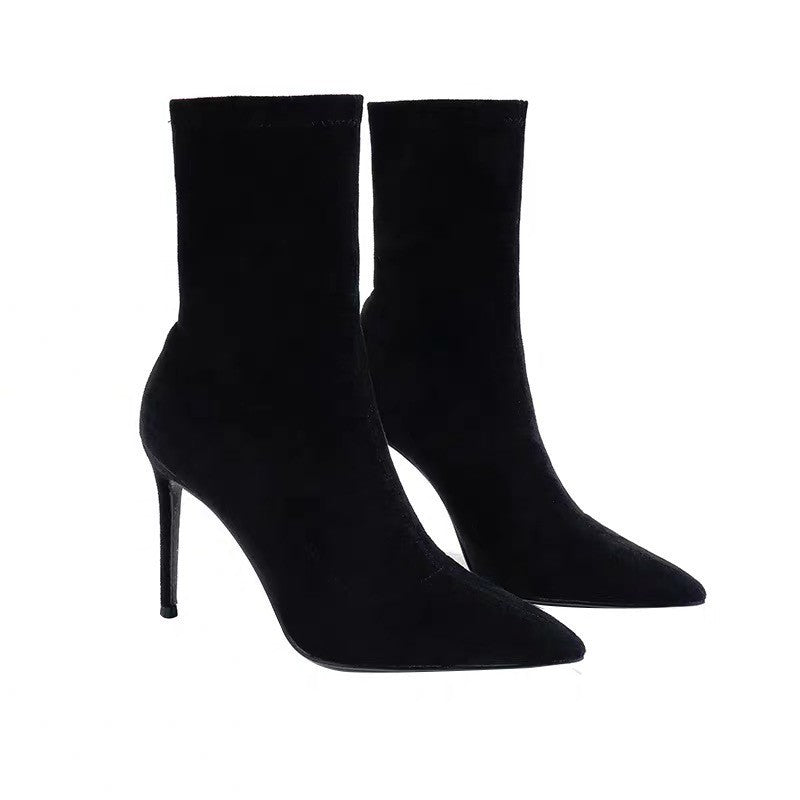 INSTOCK-Pointed Toe Sock Boots for Women  Stylish & Comfortable