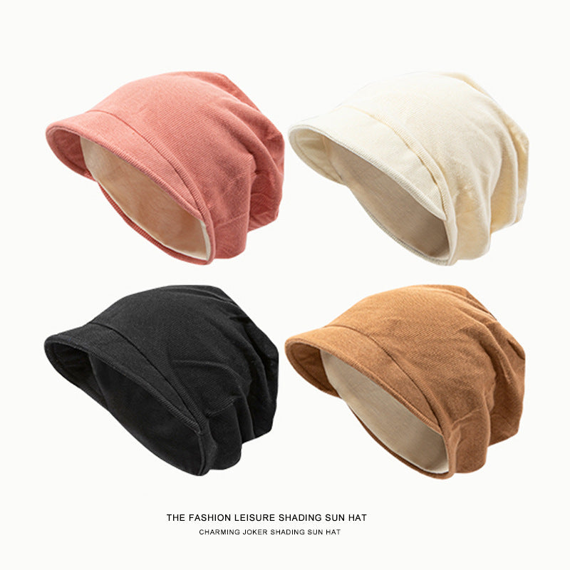 Japanese Short-Brim Pile Hat – Windproof Winter Cap for Women