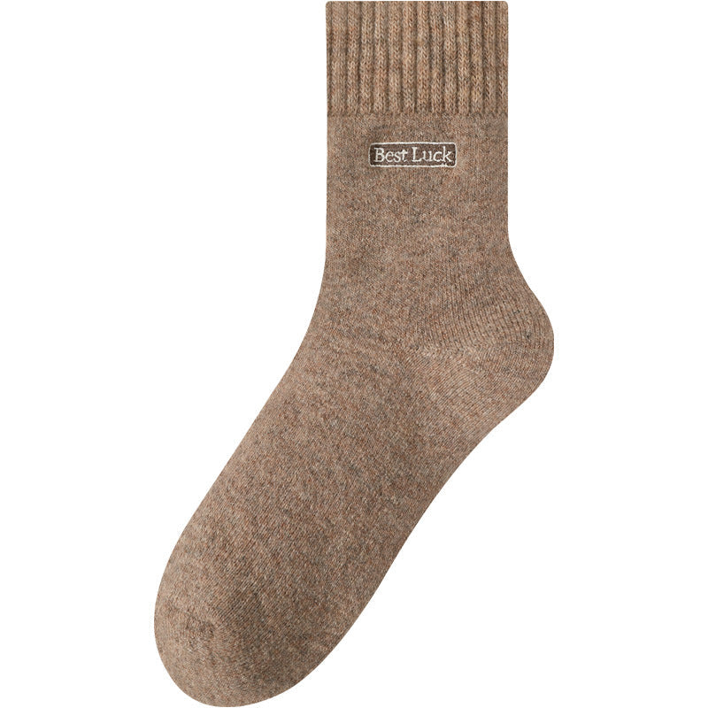 PACK OF 7 - Men’s Sheep Wool Mid-Calf Socks Fleece-Lined Thick