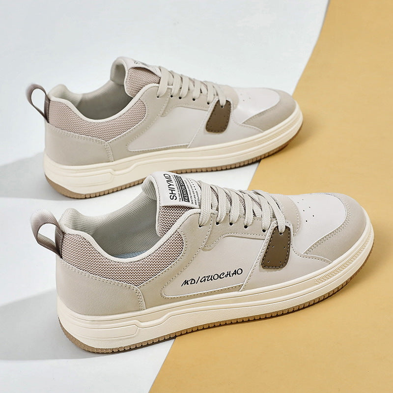 2024 Men’s Breathable White Sneakers Summer Trend