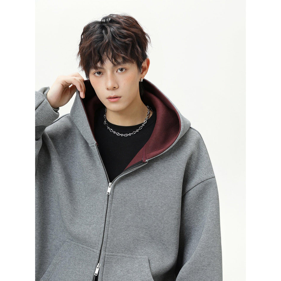 380g Heavy American Contrast Hooded Sweater Men’s Hoodie