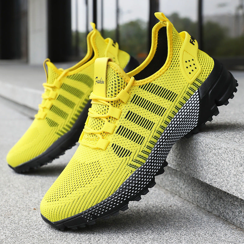 Men’s Large Size Fly-Woven Sports Shoes