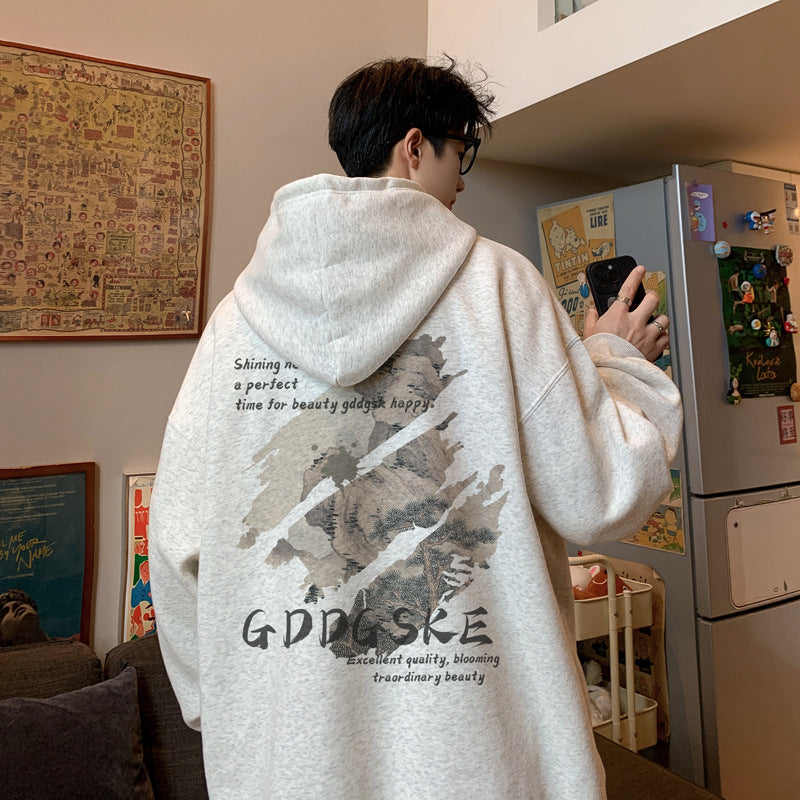 STOCK-Men’s Thick Fleece-Lined Autumn Winter Hoodie Jacket