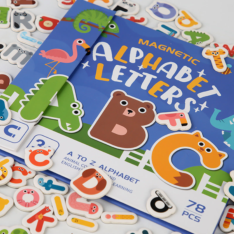 Magnetic Upper Lowercase English Letter Spelling Game Kids