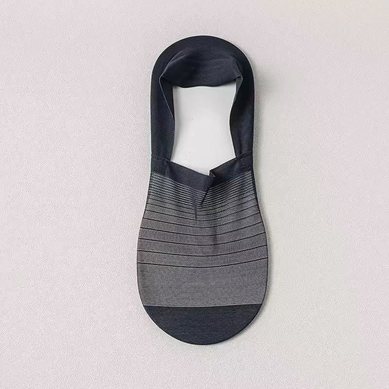Men’s Summer Ice Silk Breathable Boat Socks - 5 PAIR