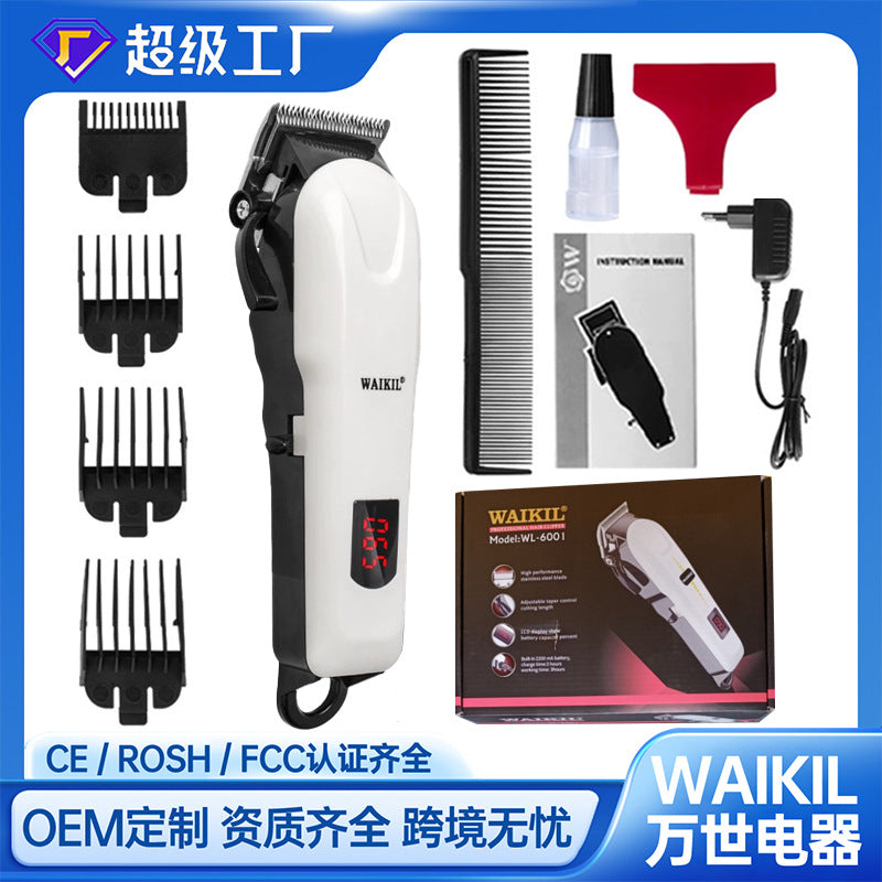 LCD Display Electric Hair Clipper for Home Use