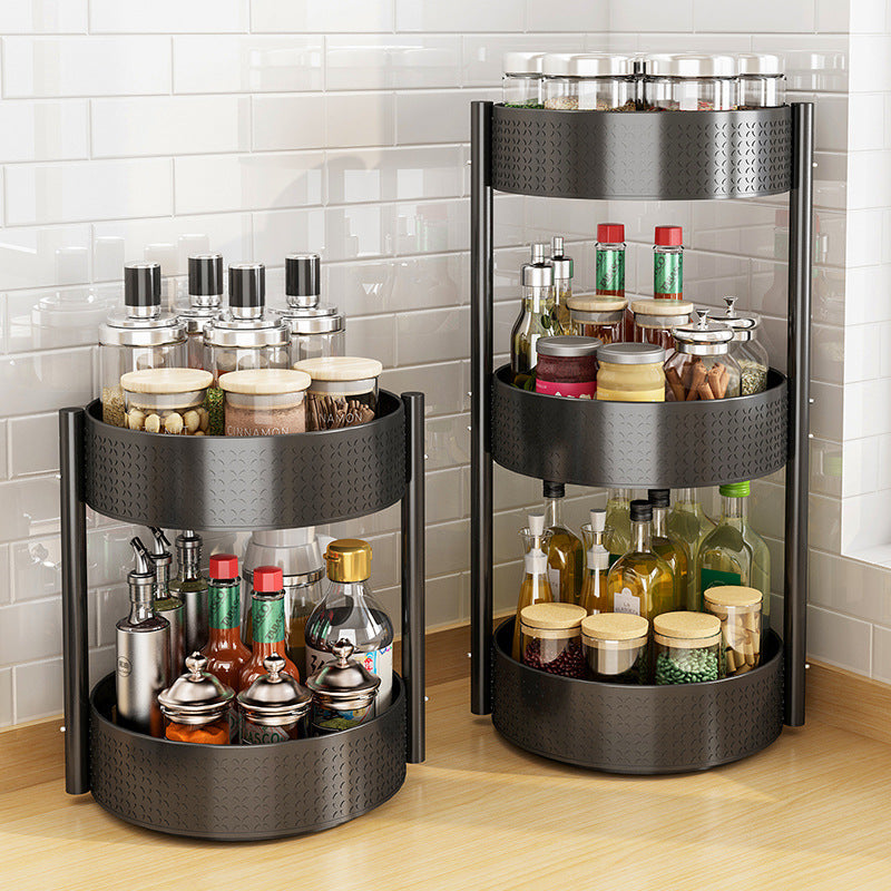 360° Rotating Seasoning Rack for Kitchen Countertop
