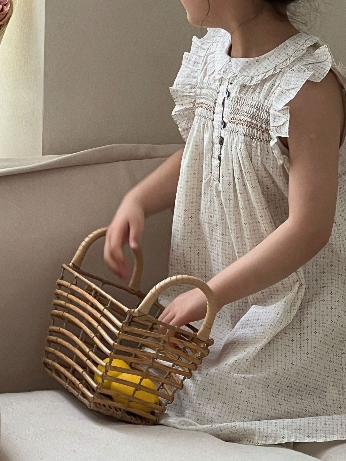 Girls Floral Flying Sleeve Cotton Dress Summer 2026 – Summer Kids Fashion Nepal | Tudoholic