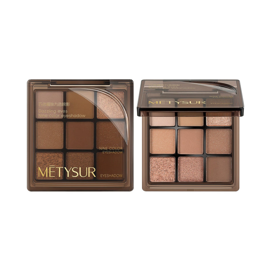 METYSUR Smart Color Shining 9-Color Eyeshadow Palette – Matte &