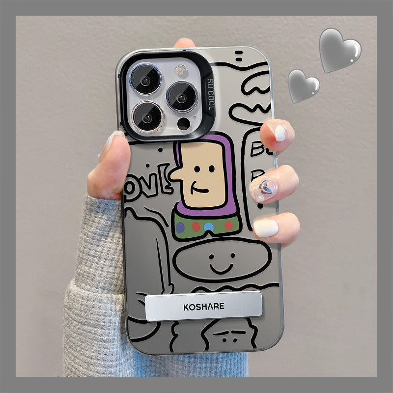 iPhone 15 Case with Buss Lightyear Bracket in Silver