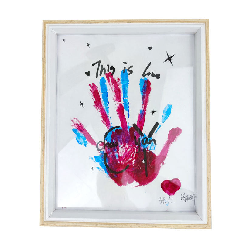 Baby Handprint DIY Photo Frame – Keepsake Memory - 2 Pc
