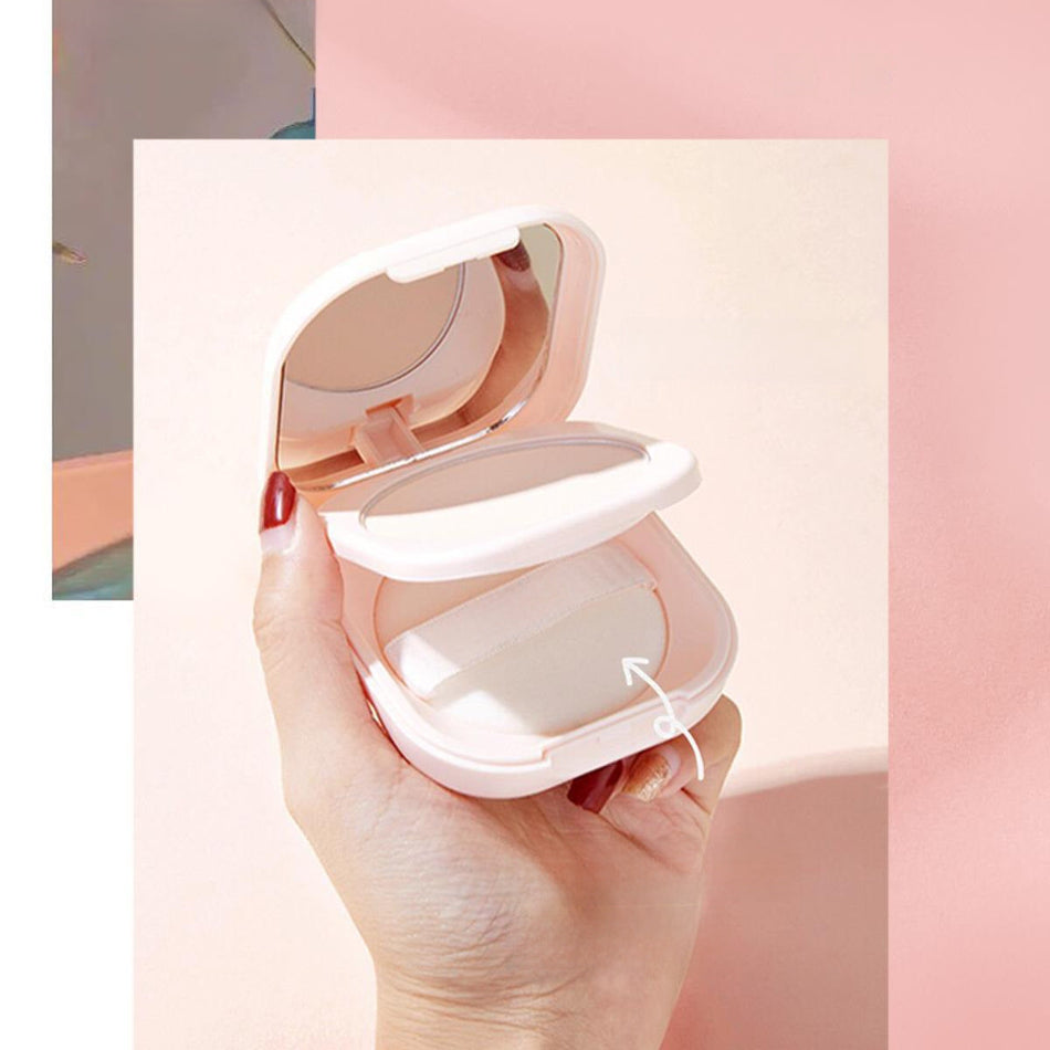 NOVO Feather Satin Powder Cake – Oil Control & Glow