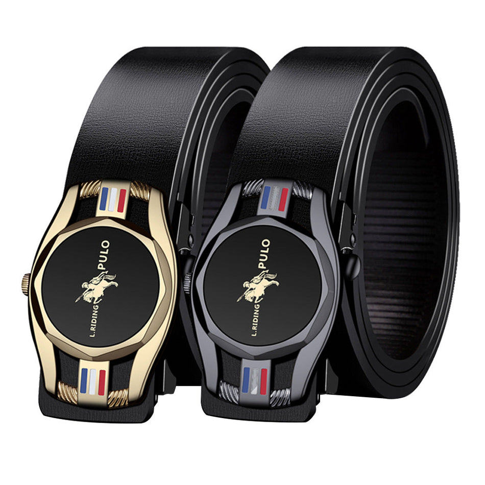 Paul Men’s Classic Leather Belt – Automatic Buckle