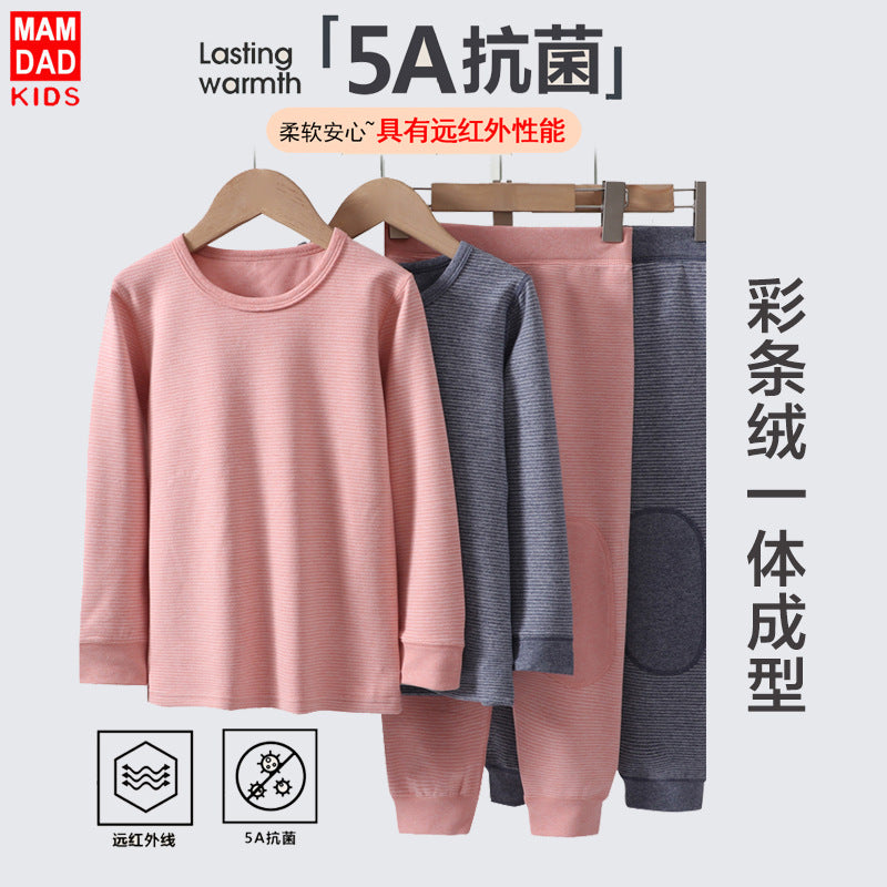 Children 5A Antibacterial Thermal Underwear Set Autumn
