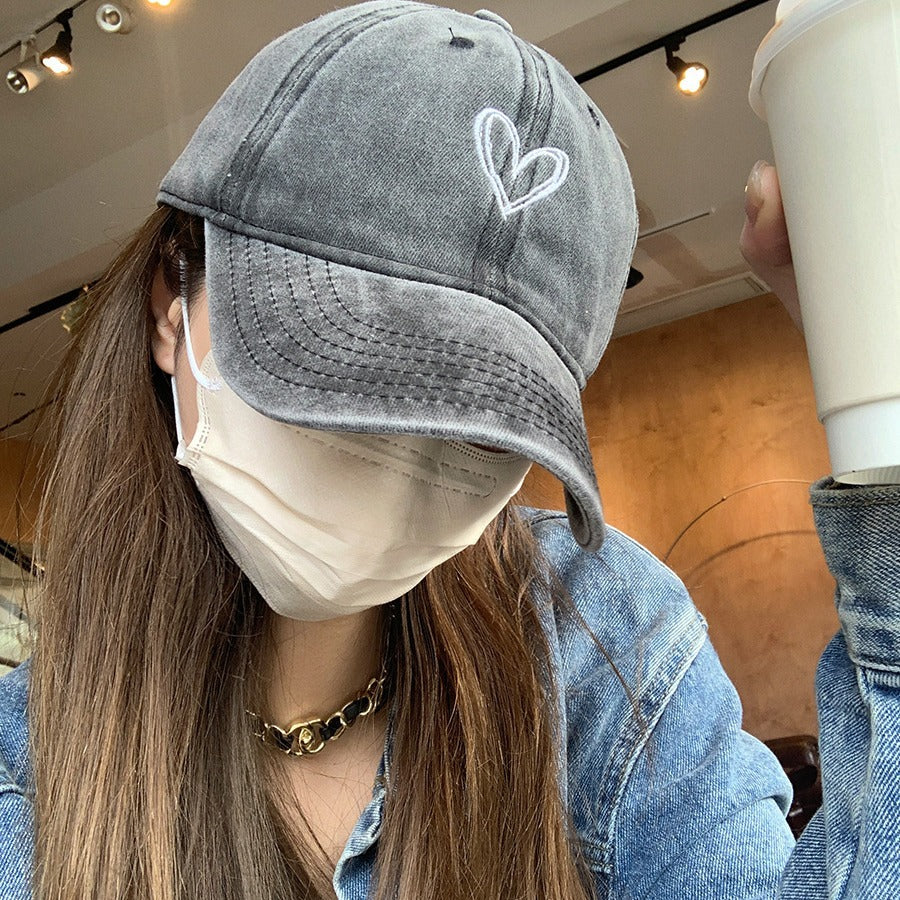 Wine Red Washed Peaked Cap – Retro Vibes Only