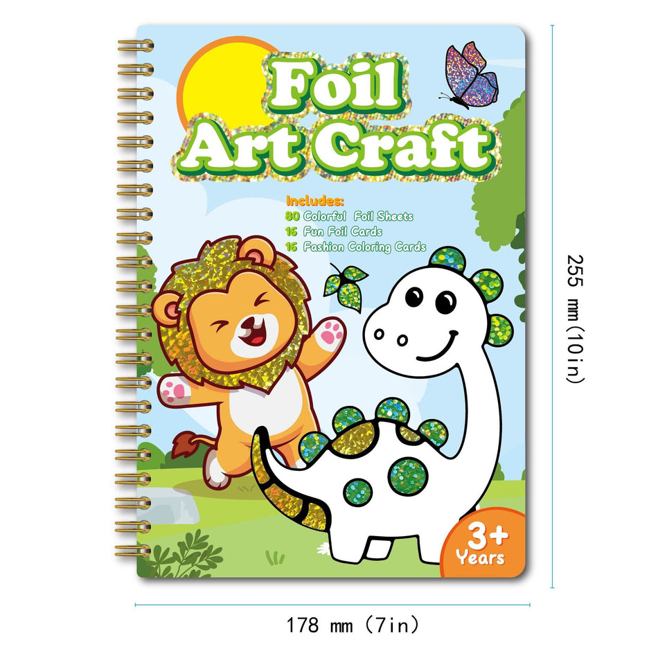 Animal Magic Art Stickers – Colorful Foil Transfer DIY Set