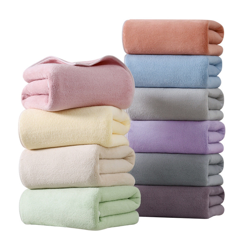 Yuyan Antibacterial Coral Velvet Bath Towel – Full Body Wrap,