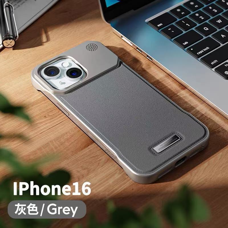 INSTOCK-Frameless Magnetic Leather iPhone Case  Anti-Fall Design