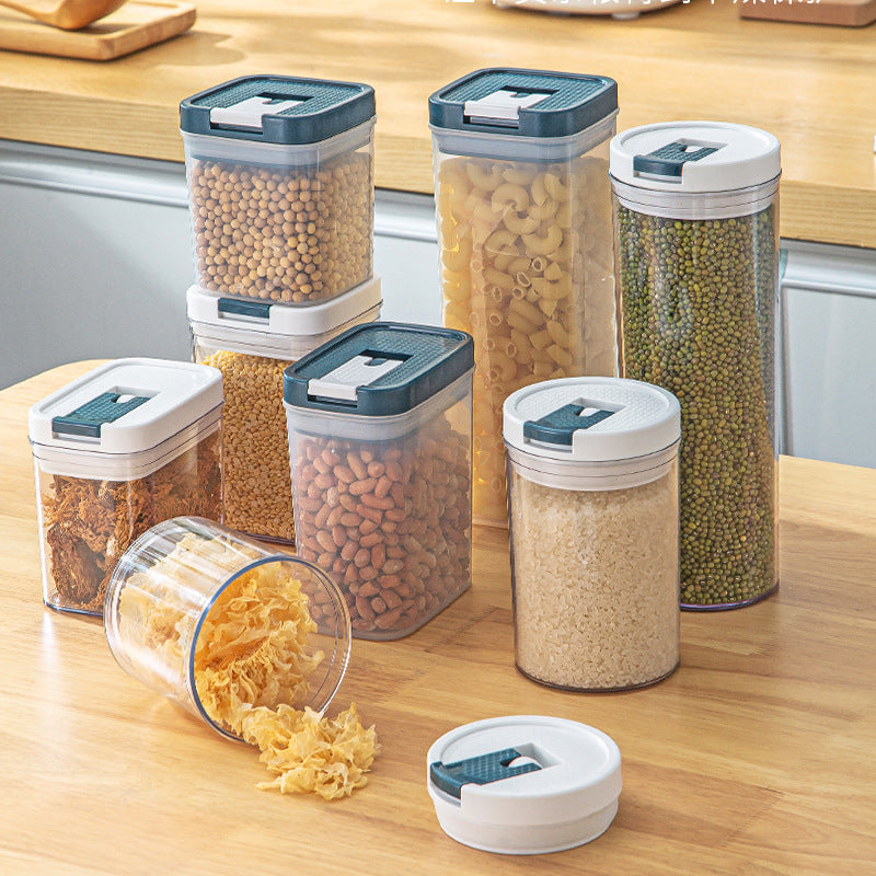 Transparent Plastic Sealed Can for Grains and Tea