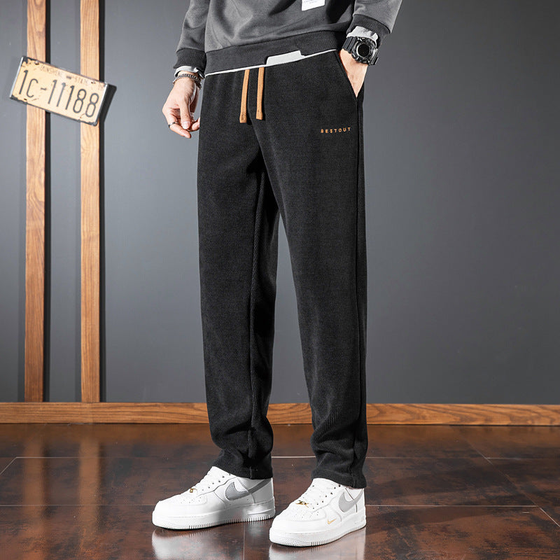 Men’s Loose Straight Casual Sweatpants Spring Trendy Sports Pants