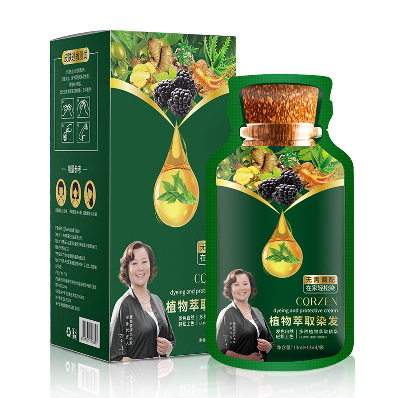 Unisex Plant Hair Dye Bubble Cream