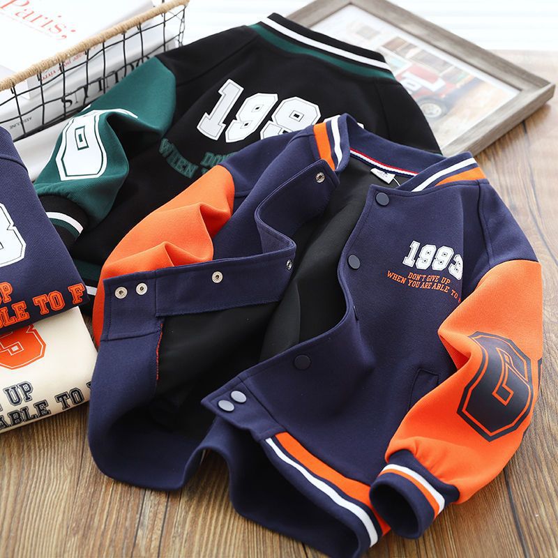 2025 Boys’ Baseball Jacket – Sports Casual Trendy Coat