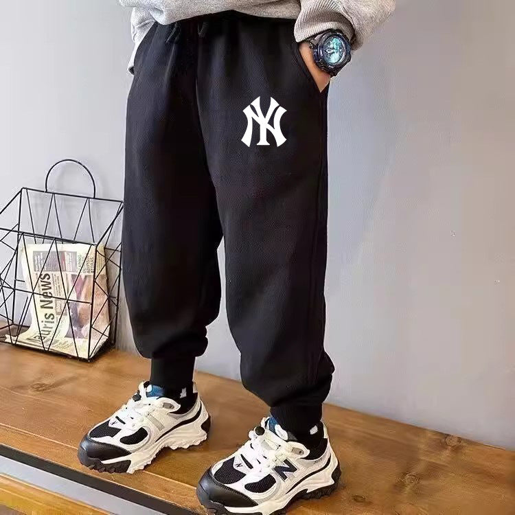 Kids’ Fleece-Lined Sweatpants | Autumn & Winter Velvet Pants