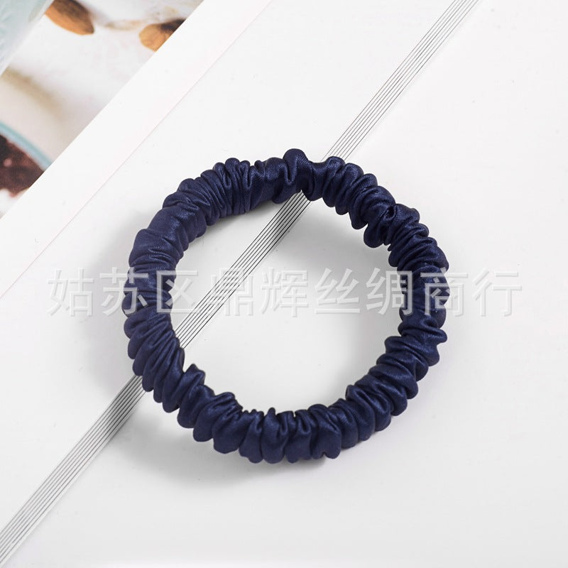 Mulberry Silk Small Intestine Hair Tie – 1cm Fat Sausage Design