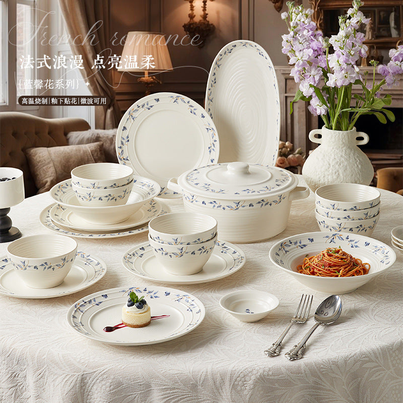 Underglaze Ceramic Bowl & Plate Tableware Gift Set