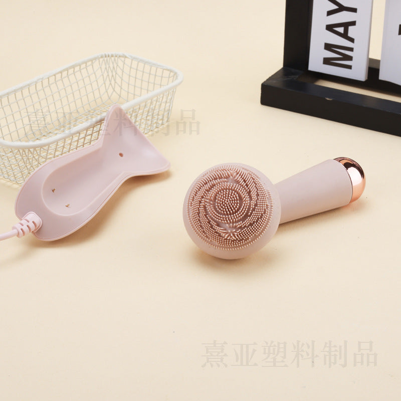 Electric Silicone Facial Cleansing Brush – USB Rechargeable