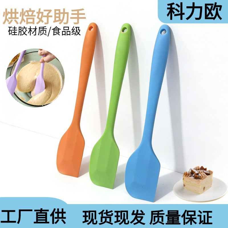 Integrated Silicone Cake Scraper High Heat Baking Tool