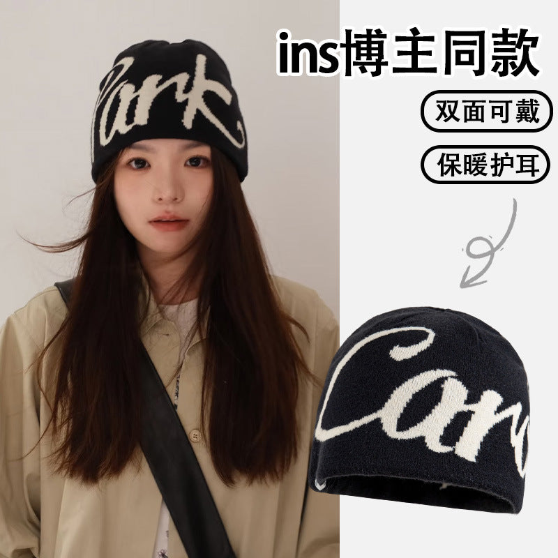 American Letter Wool Knit Hat