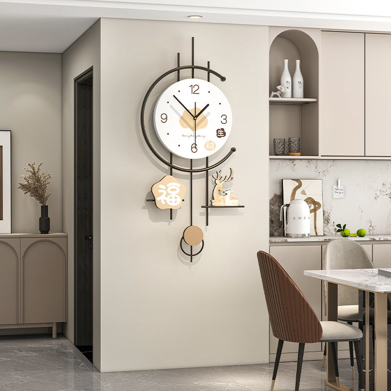 Cream Style Wall Clock – Elegant Home & Dining Decor