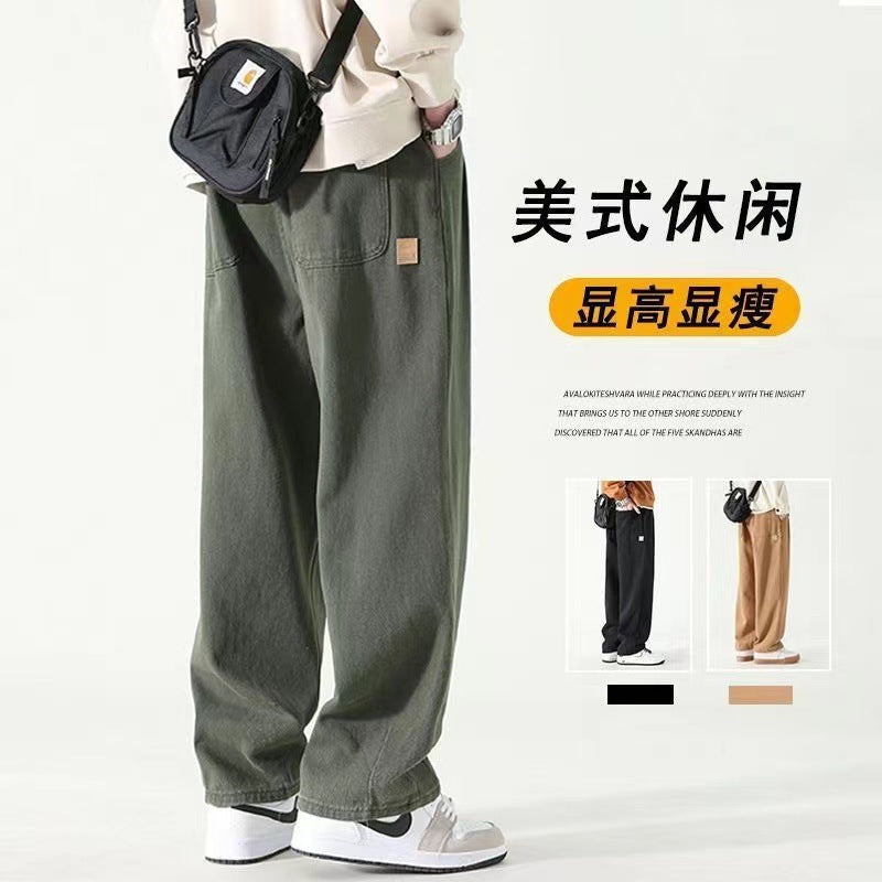 American High Street Wide-Leg Overalls