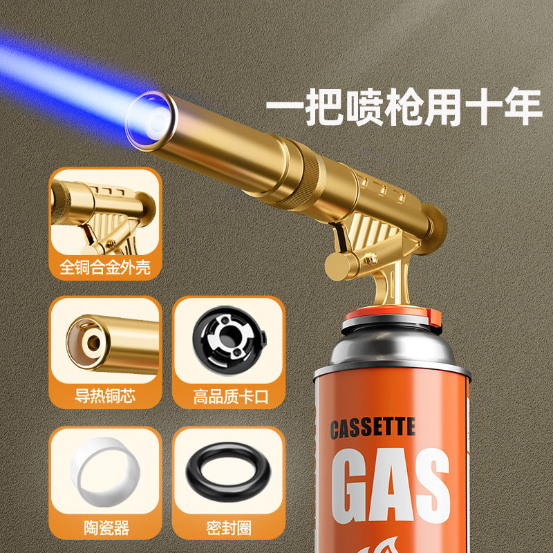 All-Metal Inverted Fire-Breathing Gun for Baking & BBQ