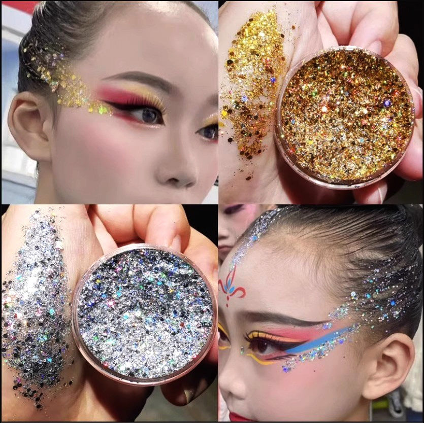 Cross-Border Children’s Stage Makeup – Glitter Eye Shadow & Face