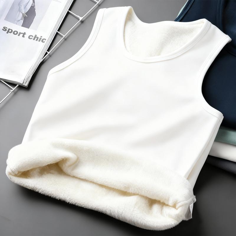Men's Silver Fox Velvet Thermal Fleece-Lined Casual Vest Pro