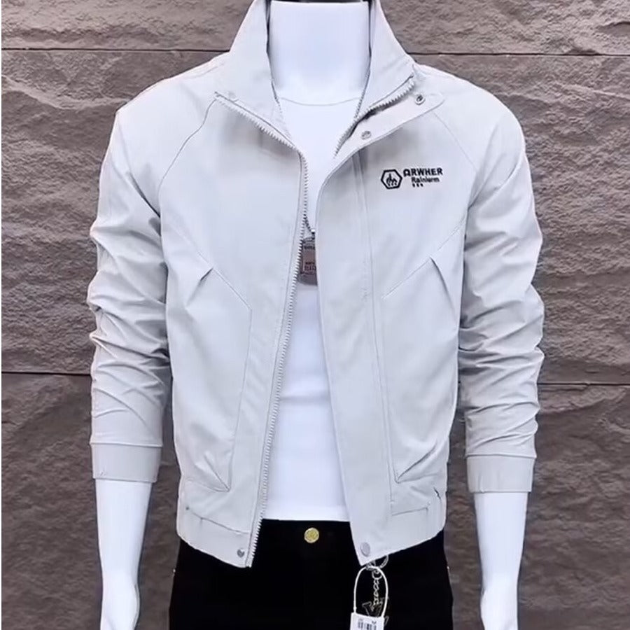 Men’s 2026 Korean Slim-Fit Collar Jacket – Spring/Autumn