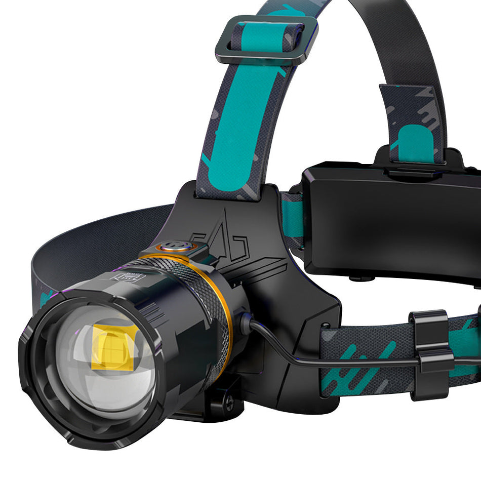 High-Power P50 Rechargeable Headlamp for Outdoor & Night Use