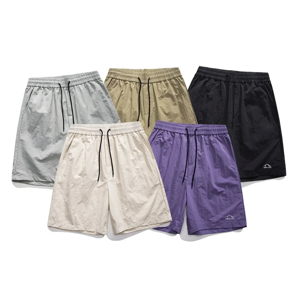 Ice Silk Quick-Dry Shorts Trendy Summer Pants for Men