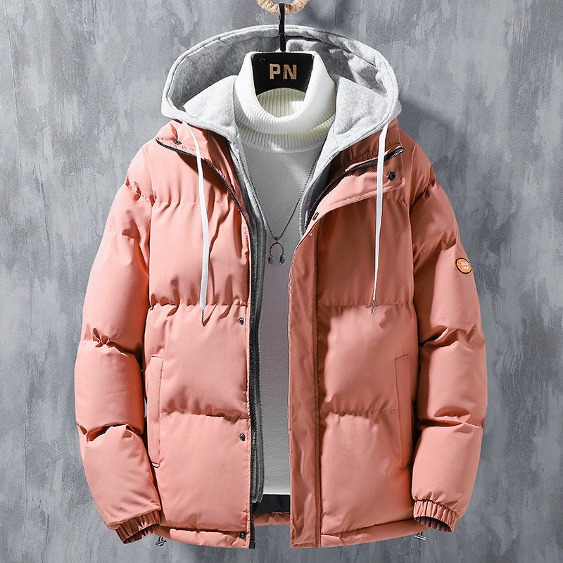 Men’s 2023 Hooded Hong Kong-Style Winter Cotton Coat