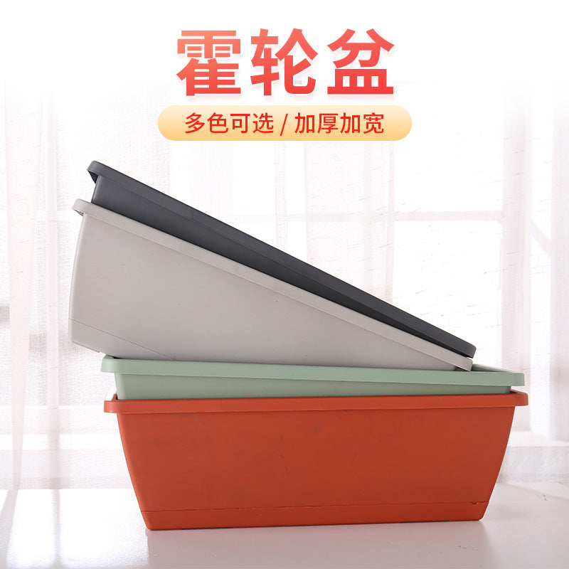 Hollen Balcony Vegetable Pot – Large Thick Plastic Planter