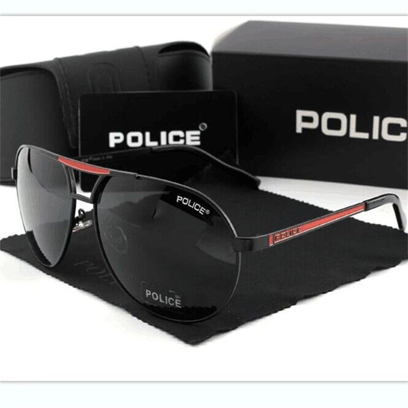 Retro Large Frame Polarized Sunglasses 8480