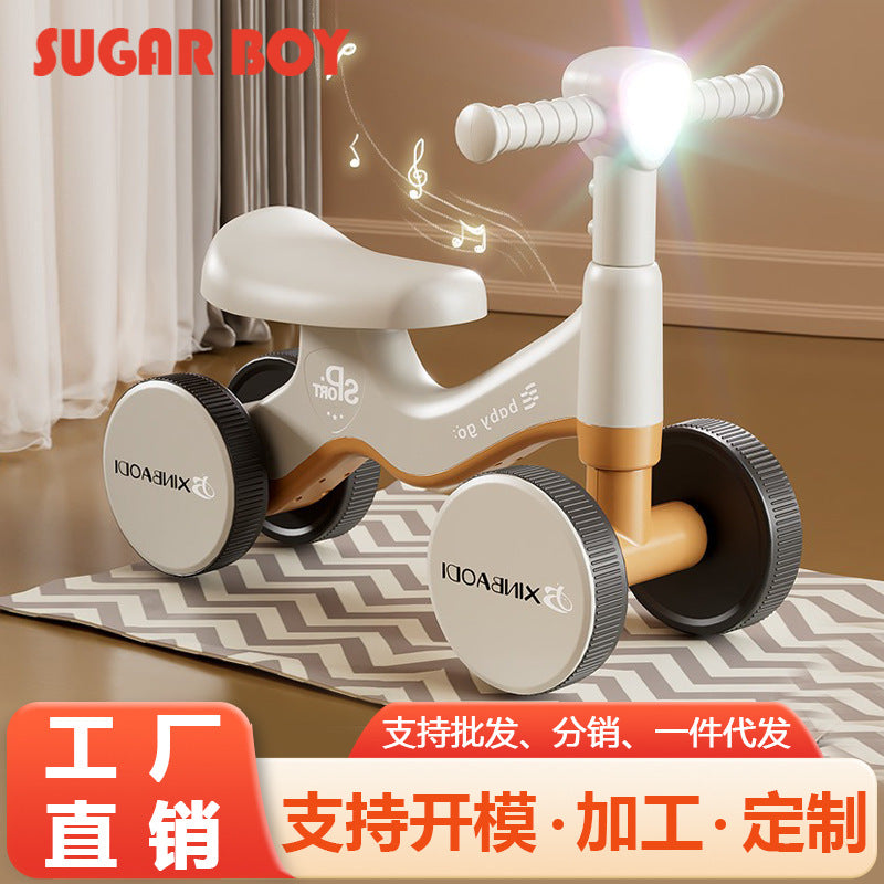 4-Wheel Pedal-Free Kids Balance Scooter 3–6 Years