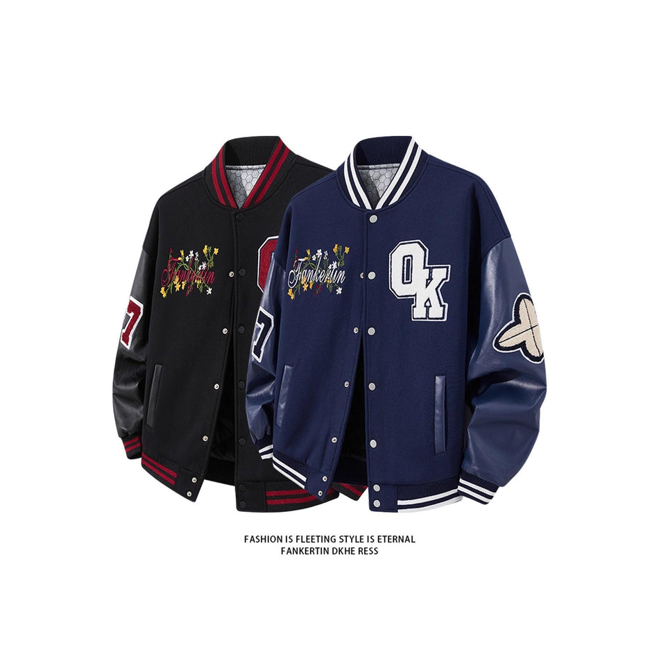 Men’s Spring Autumn Graphene Baseball Stand Collar Jacket